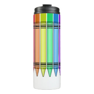Rainbow Crayon Thermosbecher