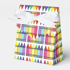 Rainbow Crayons Artist Art Class Birthday Party Geschenkschachtel