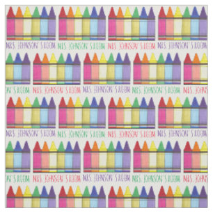 Rainbow Crayons Artist Art Teachroom Stoff