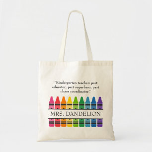 Rainbow Crayons Kindergarten Sac fourre-tout cadea