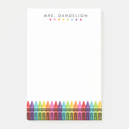 Rainbow Crayons | Kindergartenlehrer Post-it Klebezettel