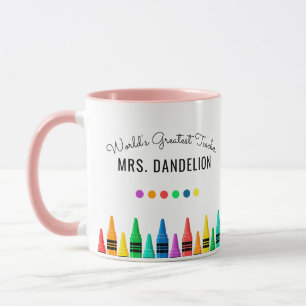Rainbow Crayons Weltleitungskaffee Tasse