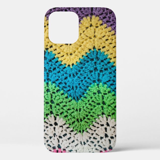 Rainbow Crochet Design Case-Mate iPhone Hülle (Rückseite)