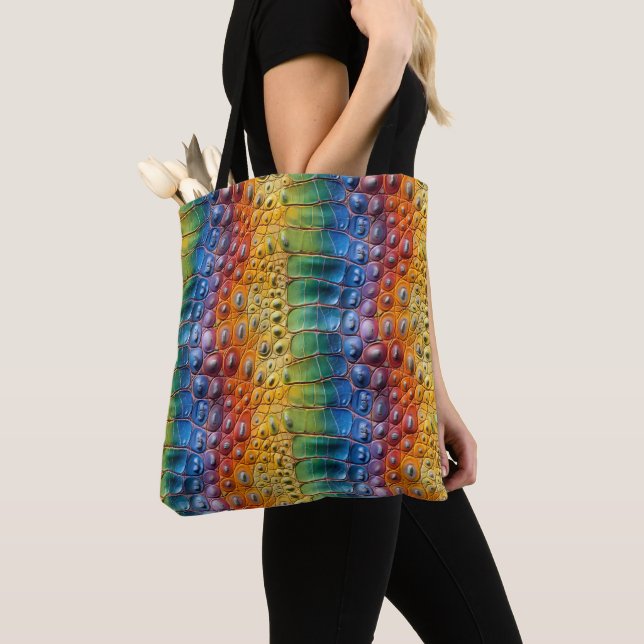 Rainbow Crocodile Leather Tasche (Von Nahem)