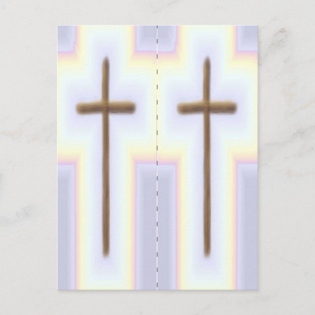 Rainbow Cross Bookmarkers Postkarte (Vorderseite)