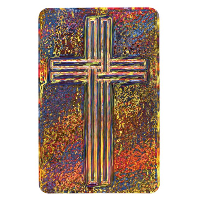 RAINBOW CROSS Magnet (Vertikal)