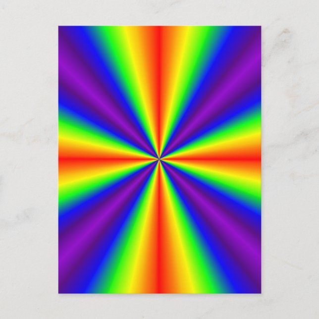 Rainbow Cross Postkarte (Vorderseite)