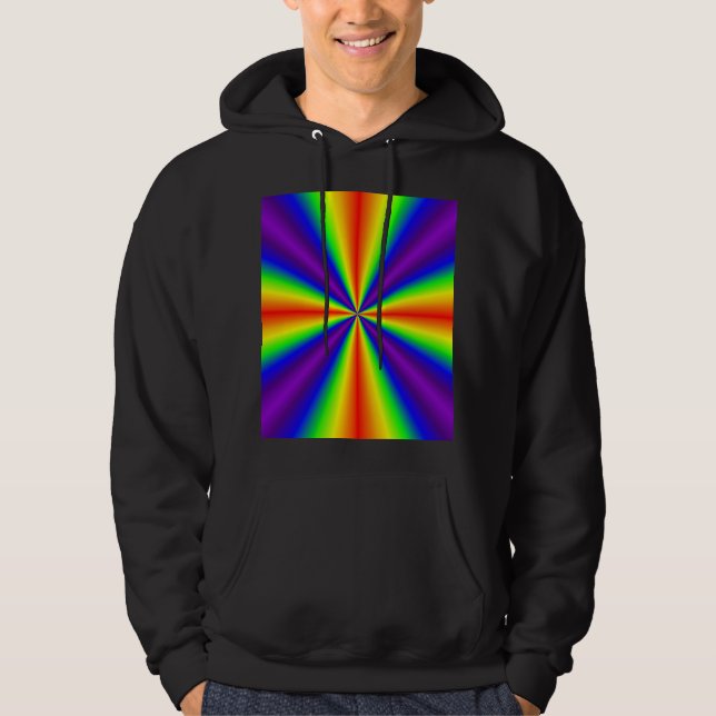Rainbow Cross Pullover Hoodie (Vorderseite)