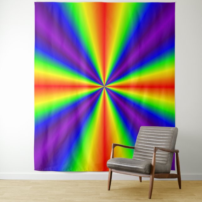 Rainbow Cross Tapestry Wandteppich (Beispiel)