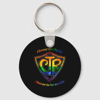Rainbow CTR - LDS LGBT Alleinstehend Schlüsselanhänger