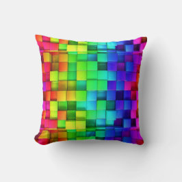 Rainbow Cubes Kissen