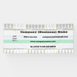 Rainbow Custom Company Banner mit Logo