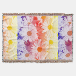 Rainbow Daisies Decke
