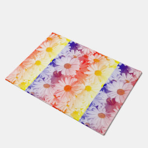Rainbow Daisies Fußmatte