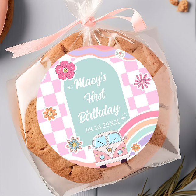 Rainbow Daisy Car Birthday Sticker (Von Creator hochgeladen)