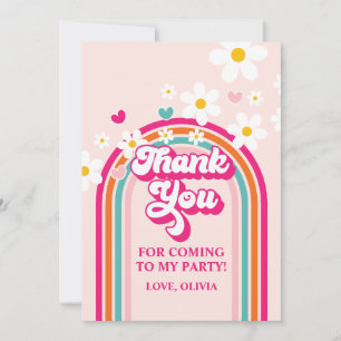 Rainbow Daisy Vielen Dank Einladung