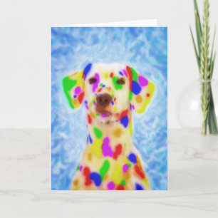 Rainbow Dalmatian Karte