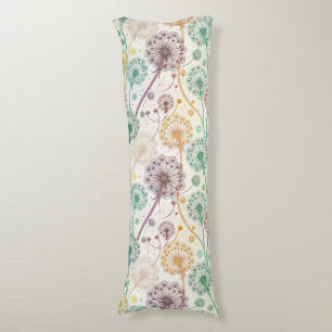 Rainbow Dandelion Breeze - Whimsisches Floral Seitenschläferkissen