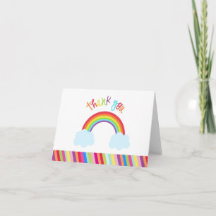 Rainbow Dankeschön Merkkarten Dankeskarte