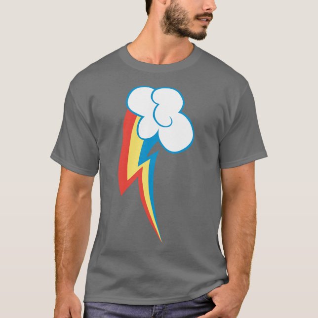 Rainbow Dash Cutie Mark Freund T-Shirt (Vorderseite)