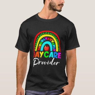 Rainbow Daycare Provider Zurück zum Lehrer Ch T-Shirt