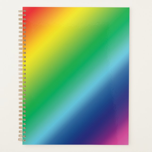 Rainbow dégradé couleurs motif heureux moderne (Devant)