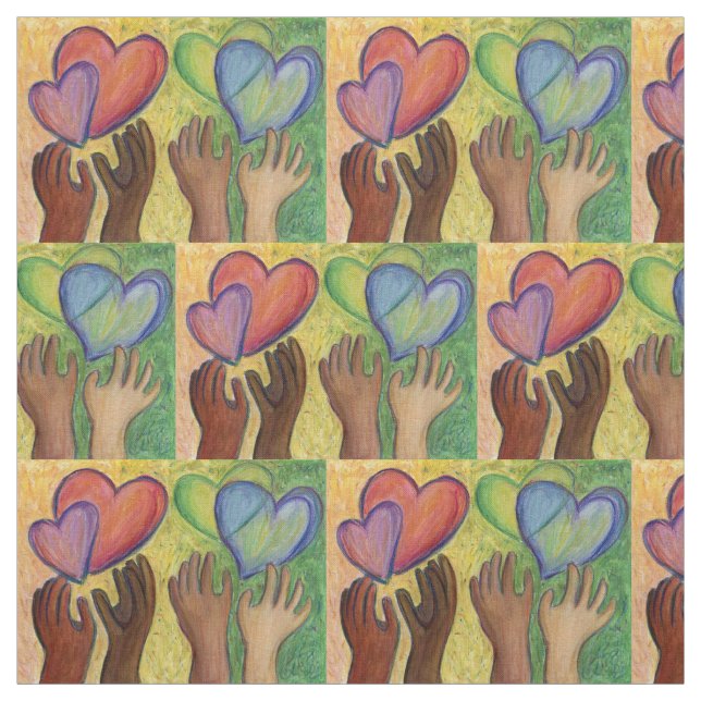 Rainbow DEI Liebe Kunststoffe Stoff (Muster)