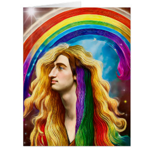 Rainbow Deity Homme Of All love Imaginaire Art