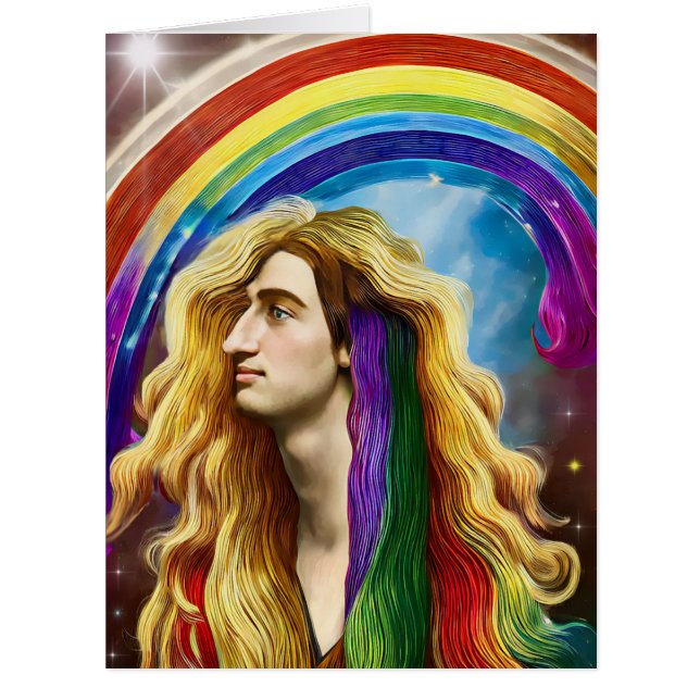 Rainbow Deity Man of All Liebe Fantasy Art (Vorderseite)