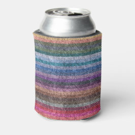 Rainbow Denim Pattern Dosenkühler