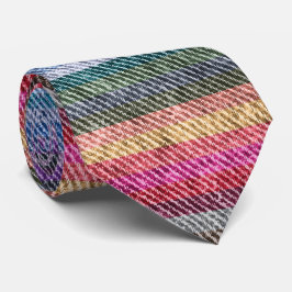 Rainbow Denim Pattern Krawatte