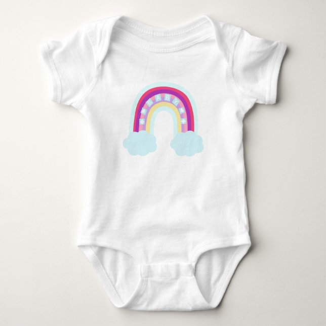 Rainbow Design Baby Bodysuit Baby Strampler (Vorderseite)