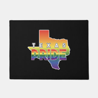 Rainbow Design Texas Map für stolze LGBT+ Texan Fußmatte
