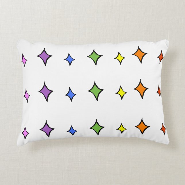 Rainbow Diamond Kissen (Vorderseite)