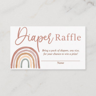 Rainbow Diaper Raffekarte mit geschmolzenen Tones  Begleitkarte