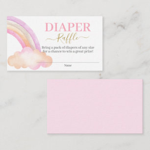 Rainbow Diaper Raffelkarte Begleitkarte