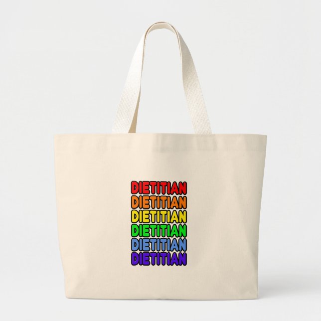 Rainbow Dietian Jumbo Stoffbeutel (Vorne)