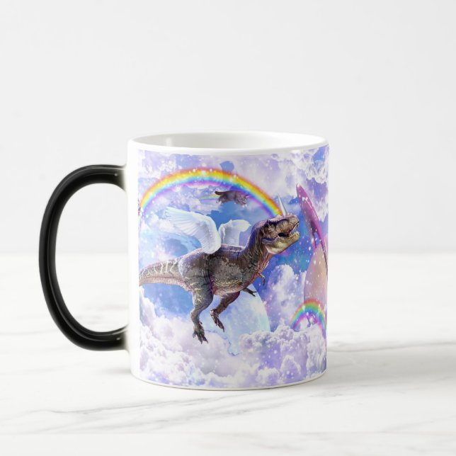 Rainbow-Dinosaurier-Einhorndinocorn Verwandlungstasse (Links)