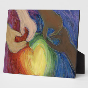 Rainbow Diversity Hearts DEI Art Imprimer Plaques