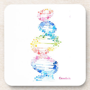 Rainbow DNA Getränkeuntersetzer