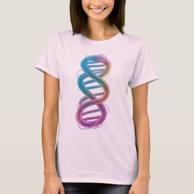Rainbow DNA Infinity T-Shirt (Vorderseite)