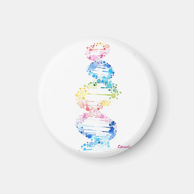 Rainbow DNA Magnet (Vorne)