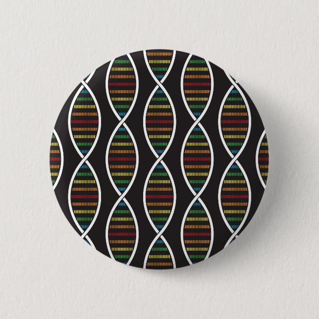 Rainbow-DNA-Stränge Button (Vorderseite)