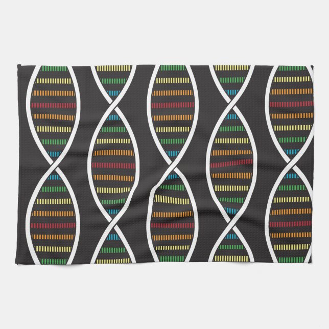 Rainbow-DNA-Stränge Handtuch (Horizontal)