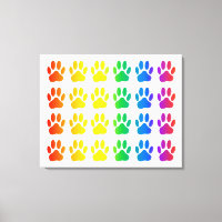 Rainbow Dog Pawprint