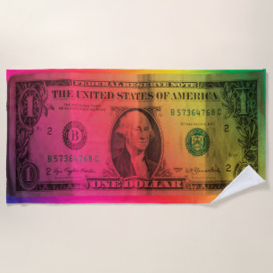 Rainbow-Dollar Strandtuch