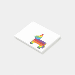 Rainbow Donkey Piñata Gastgeschenk Fiesta Celebrat Post-it Klebezettel