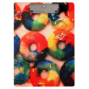 Rainbow Donuts Klemmbrett