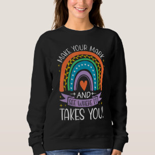 Rainbow Dot Day zeigt, wo es hingeht Sweatshirt
