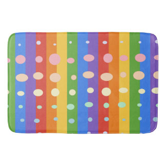RAINBOW DOT STRIPES BADEMATTE